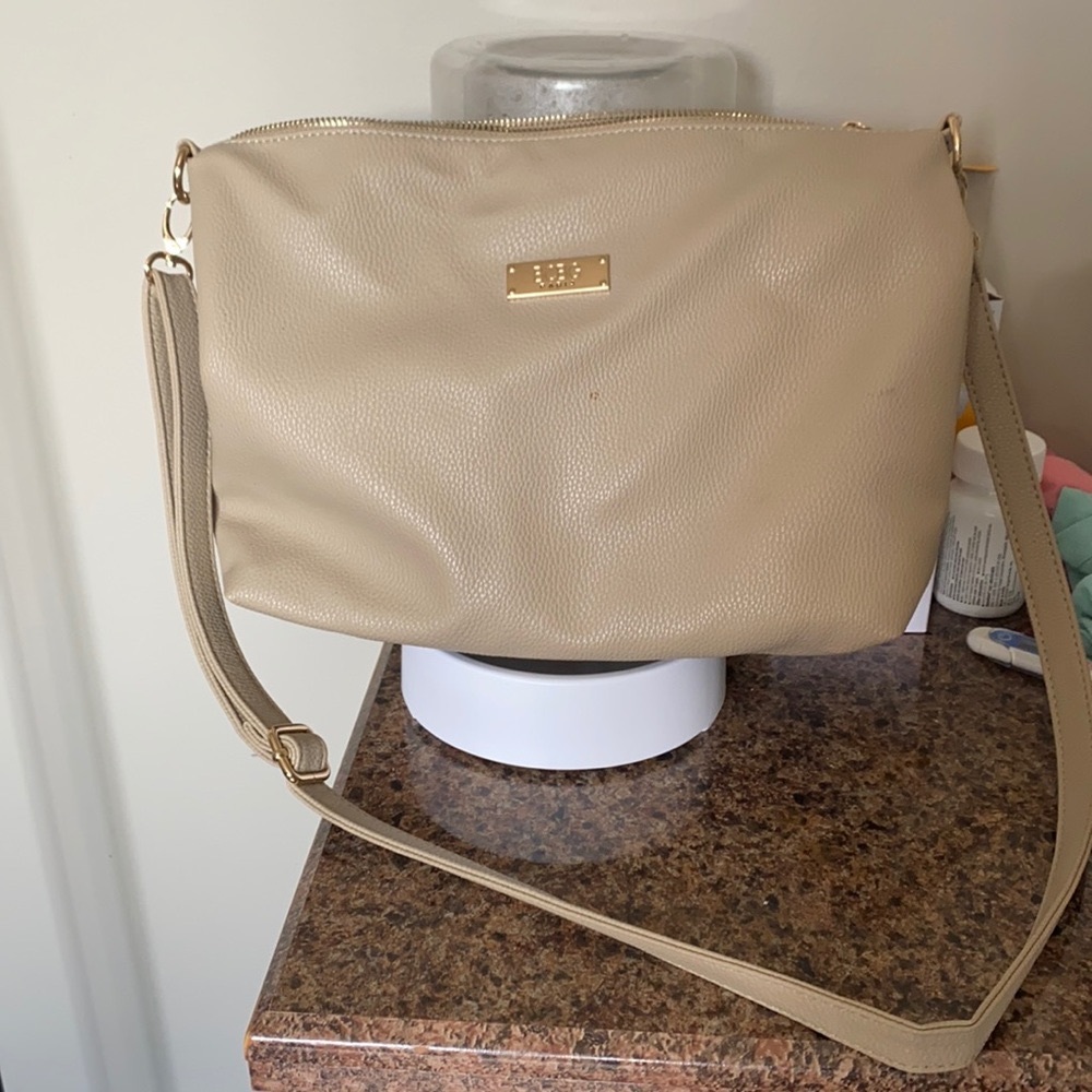 BCBG beige/tan crossbody